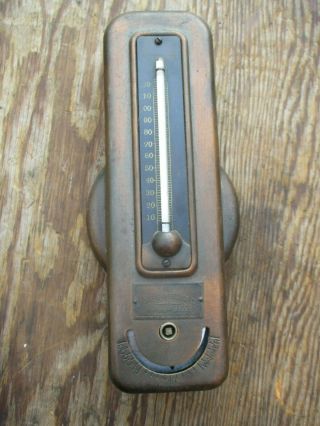 Antique Vintage Pneumatic Thermostat Art Deco The Powers Regulator Company