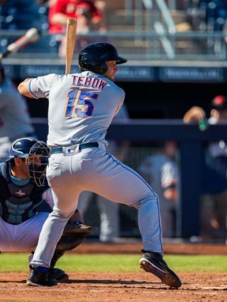 Rare 2016 Tim Tebow Game Ny Mets Jersey Worn In 1st Pro Hit Game