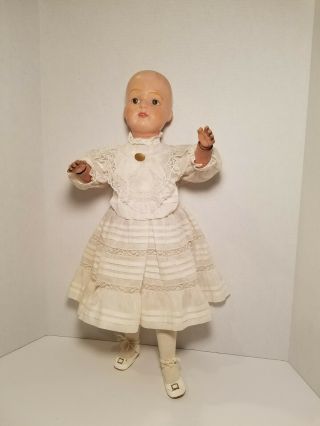 Antique 21 " Schoenhut Wooden Jointed Doll - Pat Jan 17th 1911