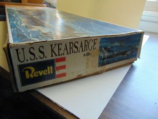 RARE Vintage Revell Model Kit H - 391 USS Kearsarge Historic Civil War Steam Ship 3