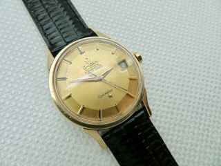1966 MENS VINTAGE OMEGA CONSTELLATION PIE PAN DIAL DOG LEGS GOLD CAPPED 168.  005 4
