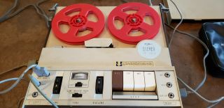Vintage Aiwa Model TP - 1013 1969 Stereo Solid State PORTABLE Tape Recorder DESCRI 7