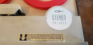Vintage Aiwa Model TP - 1013 1969 Stereo Solid State PORTABLE Tape Recorder DESCRI 8
