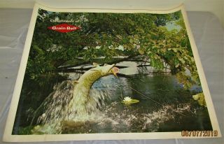 Vintage Large Grain Belt Beer Advertising Poster Sign Northern Fish Lure