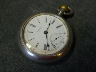 Antique 1901 Waltham Pocket Watch Size 18s Grade 820 15 Jewels Cleaned & Running