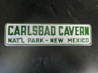 Vtg Carlsbad Cavern National Park,  Mexico License Plate Topper