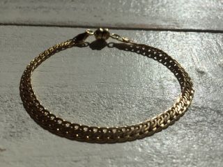Vintage 14k Gold 585 Magnetic Bracelet Milor Italy 8” 4.  43g