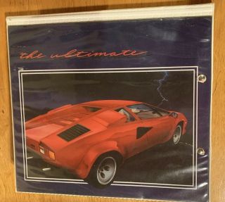 Vintage 80s Mead Trapper Keeper The Ultimate Featuring Red Lamborghini Countach 2