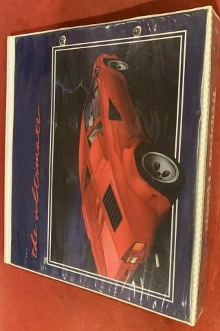 Vintage 80s Mead Trapper Keeper The Ultimate Featuring Red Lamborghini Countach 3