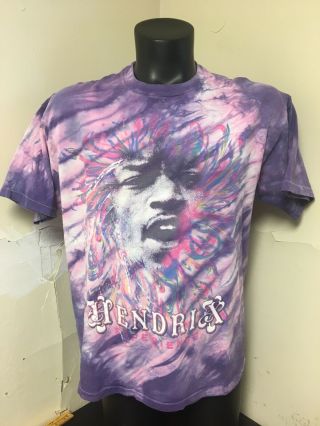 Vintage Jimi Hendrix Experience T Shirt Sz Xl Tie Dye