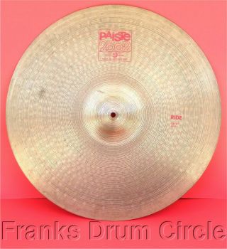 Vintage Paiste 2002 Series 22 " Ride Cymbal (3,  184 Grams)