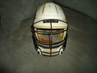 Rare Early Vintage Eddie Leonard Hard Leather Lacrosse Helmet All