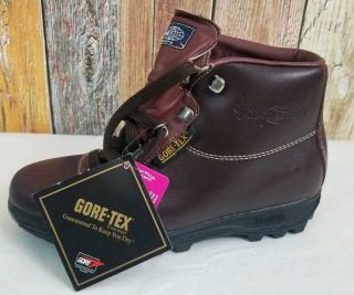 Nwt Vintage Men’s Vasque Skywalk Brown Gore Tex Leather Hiking Boots Sz 8 M