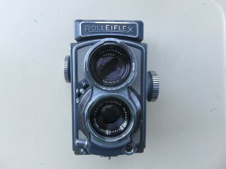 Vintage Rolleiflex Franke & Heidecke 4x4 Baby Gray Tlr Camera