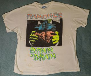 Vintage Ramones " Brain Drain " Men 