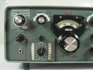 Vintage Collins KWM - 2A Round Emblem Tube HAM Radio Transceiver S/N 16286 3