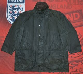 Vintage Barbour A200 Border,  Wax Jacket,  Size 4xl C50 127 Cm,  Made In England
