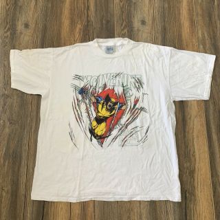 Vintage Wolverine 90’s Marvel Comic Books X - Men Xl Single Stitched Usa T Shirt