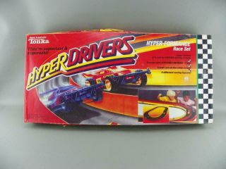 Vintage 1989 Tonka Hyper Drivers High Performance Race Car Set Rare