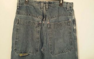 VTG 90 ' s JNCO JEANS 38x32 Wide Distressed Worn Paint Holes RARE J168 018368 USA 7