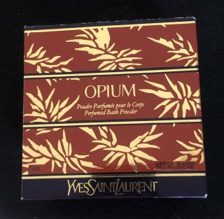 Vintage Ysl Yves Saint Laurent Opium Dusting Powder 5.  2oz