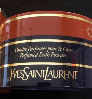 Vintage YSL Yves Saint Laurent OPIUM Dusting Powder 5.  2oz 2