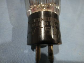 WESTERN ELECTRIC VT52 ENGAVED BASE TUBE vintage vacuum tube as seen (Z4 2