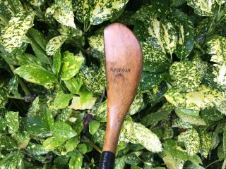Antique Forgan P.  O.  W.  Feather Plumes Hickory Shafted Long Nose Driver.