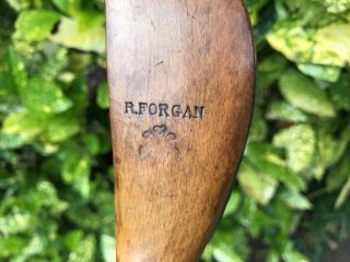 ANTIQUE FORGAN P.  O.  W.  FEATHER PLUMES HICKORY SHAFTED LONG NOSE DRIVER. 8