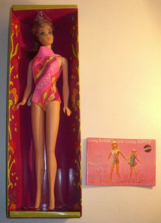 Vintage Barbie Doll Twist ' N Turn Waist Lt Brown Flip Hair Marlo 1160 TNT & Box 4