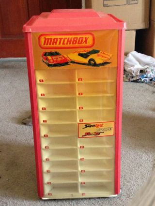 Vintage Matchbox Rotating Spinning Store Display Case For Cars 4