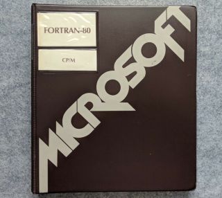 Microsoft Fortran - 80 Cp/m 8 " Disk Vintage Computer Software Fortran 8 Inch Cpm