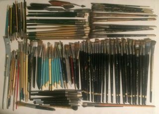 120 Vintage Brushes Langnickel Simmons Delta Brown County Indiana Artist