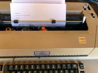 Vintage IBM Selectric II Correcting Electric Typewriter Cover 2