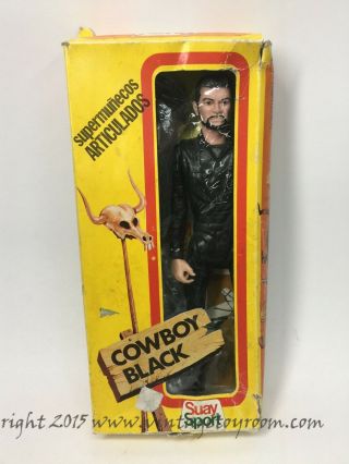 Marx Cowboy Black Rare Suay Sport Spanish Window Box Set And Vintage