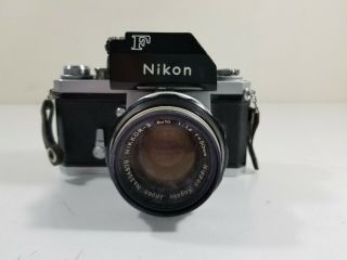 Vintage Nikon F Camera W/nippon Kogaku Camera Lens Case 4 Parts Repair