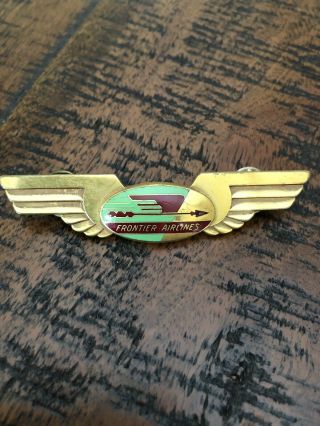Vintage 1950’s Frontier Airlines Pilots Wing 1st Issue Wings
