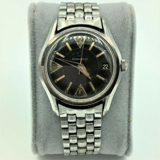 Rare Swiss Eterna - Matic 17j Kontiki Automatic Day/date Mens Wrist Watch Runs