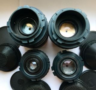 Vintage Set 37,  58,  65,  90mm Lenses Arri Pl - mount Arriflex Alexa Ursa Red One 35mm 4