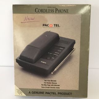 Vintage 1988 Pac Tel Cs8100 Cordless Phone