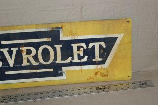 RARE 1950s CHEVROLET OK CARS PAINTED METAL SIGN GAS OIL SERVICE DEALERSHIP 4