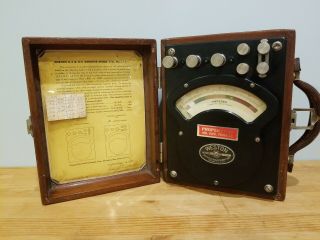 Vintage Weston Milliammeter Model 370 Serial 3341