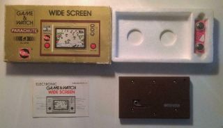 Parachute Game & Watch Instruction Box Vintage Electronic Battery Operated Toy