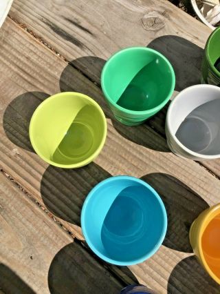 Fiestaware vintage ten multicolored egg cups 6