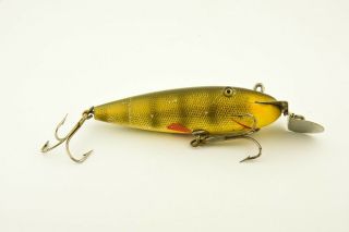 Vintage Creek Chub Wiggler Early 100 Hpgm Double Line Tie Mp1