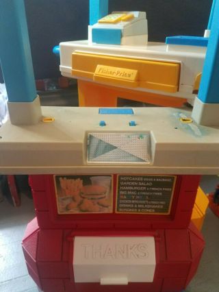 Fisher Price Vintage McDonald ' s Drive Thru 1989 with MANY RARE 6