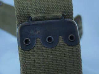 Early Model 1910 MILLS GARRISON BELT With RARE Rimless Eagle Buttons 3