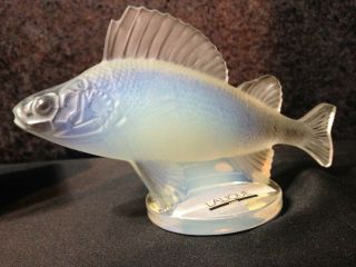 Lalique Opalescent Perch Fish Rare
