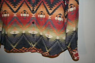 Vtg Polo Ralph Lauren Navajo Blanket Shirt Country Indian Aztec Serape XL/ Large 3