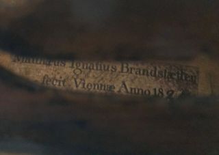 Very Old Vintage Violin,  Labelled Matthaus Ignatius Brandstaetter 1822 10